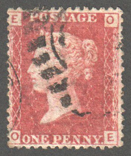 Great Britain Scott 33 Used Plate 79 - OE - Click Image to Close